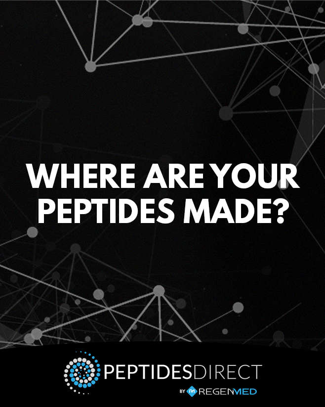 where are your peptides made, australian peptides, FAQs, Peptides Direct, RegenMed, buy peptides online australia